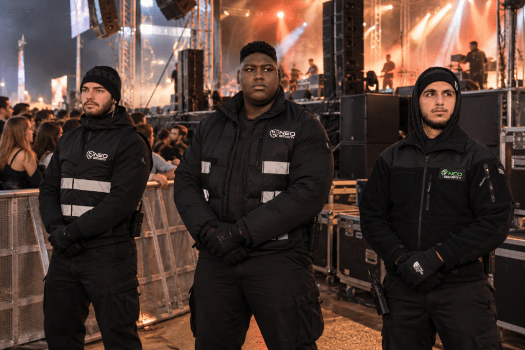 Veranstaltungsschutz bei einem Konzert