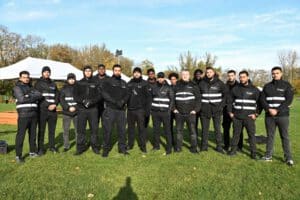 Das Team von NEO Sicherheit bei einem Veranstaltungseinsatz in Frankfurt